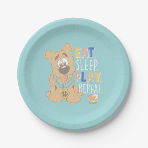 Puppy Scooby_Doo Eat Sleep Play Repeat Paper Plates