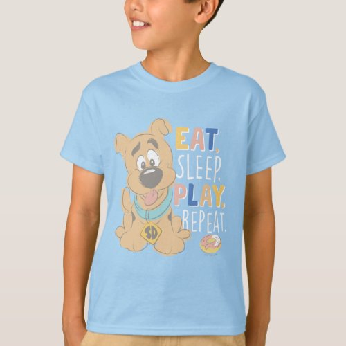 Puppy Scooby_Doo Eat Sleep Play Repeat T_Shirt