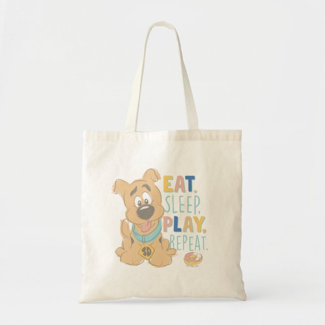 Puppy Scooby-Doo "Eat, Sleep, Play, Repeat" Tote Bag (Front)