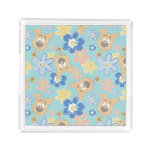 Puppy Scooby-Doo Flower Pattern Acrylic Tray