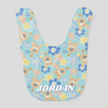 Puppy Scooby-Doo Flower Pattern Baby Bib