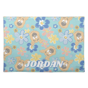 Puppy Scooby-Doo Flower Pattern Cloth Placemat