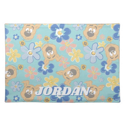 Puppy Scooby_Doo Flower Pattern Cloth Placemat