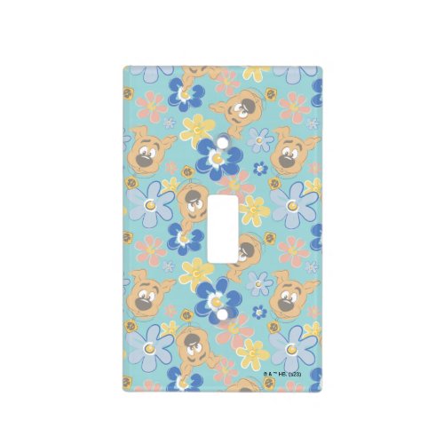 Puppy Scooby_Doo Flower Pattern Light Switch Cover