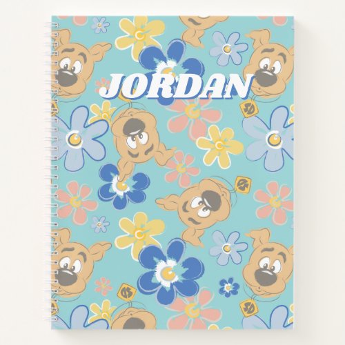 Puppy Scooby_Doo Flower Pattern Notebook