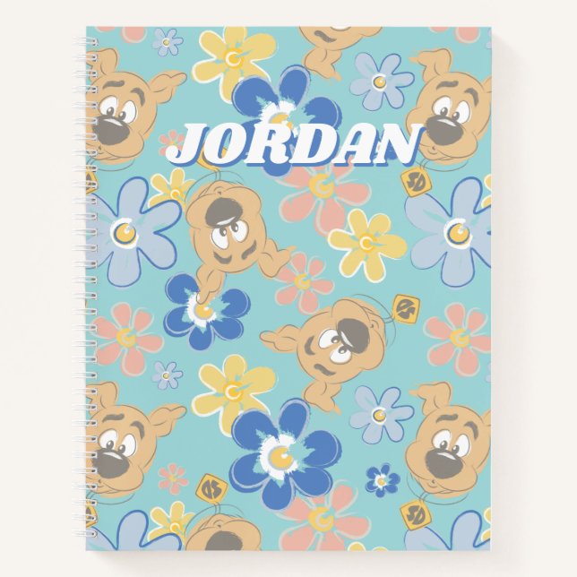 Puppy Scooby-Doo Flower Pattern Notebook (Front)
