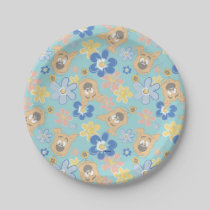 Puppy Scooby-Doo Flower Pattern Paper Plates
