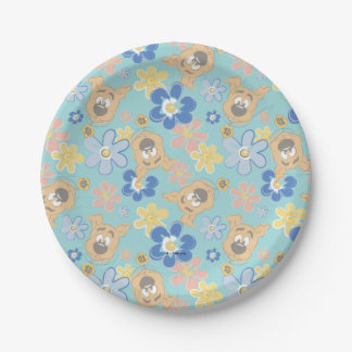 Puppy Scooby-Doo Flower Pattern Paper Plates