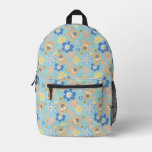 Puppy Scooby-Doo Flower Pattern Printed Backpack