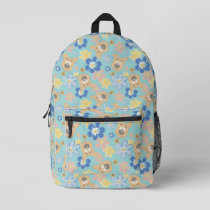 Puppy Scooby-Doo Flower Pattern Printed Backpack