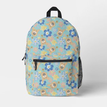 Puppy Scooby-doo Flower Pattern Printed Backpack by scoobydoo at Zazzle