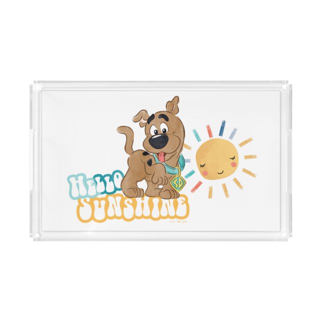 Puppy Scooby-Doo "Hello Sunshine" Acrylic Tray (Front)