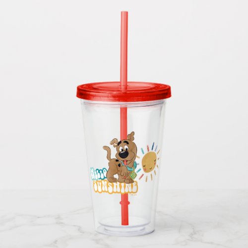 Puppy Scooby_Doo Hello Sunshine Acrylic Tumbler