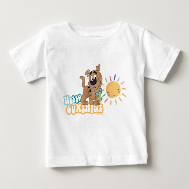 Puppy Scooby-Doo "Hello Sunshine" Baby T-Shirt (Front)