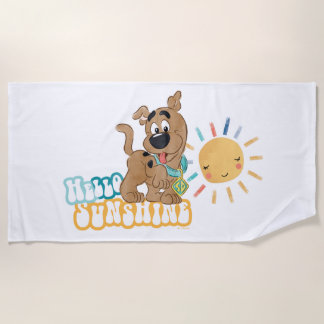 Puppy Scooby-Doo "Hello Sunshine" Beach Towel