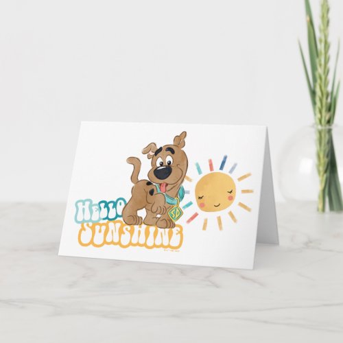 Puppy Scooby_Doo Hello Sunshine Card