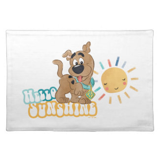 Puppy Scooby-Doo "Hello Sunshine" Cloth Placemat