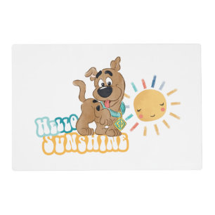 Puppy Scooby-Doo "Hello Sunshine" Placemat