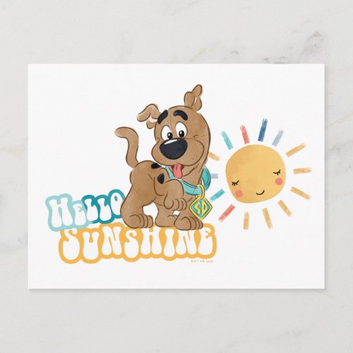 Puppy Scooby_Doo Hello Sunshine Postcard
