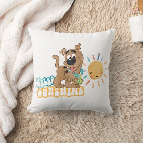 Puppy Scooby_Doo Hello Sunshine Throw Pillow