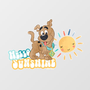 Puppy Scooby-Doo "Hello Sunshine" Wall Decal