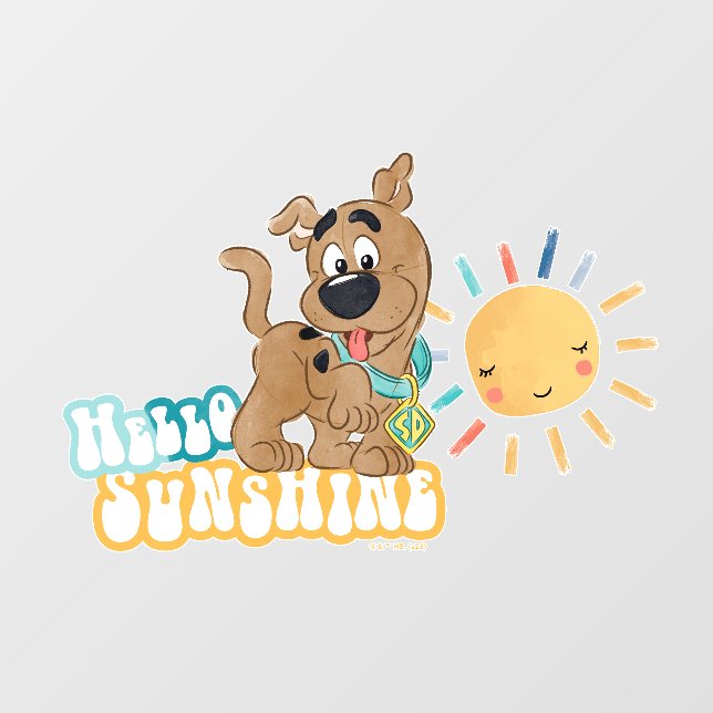Puppy Scooby-Doo "Hello Sunshine" Wall Decal (Front)