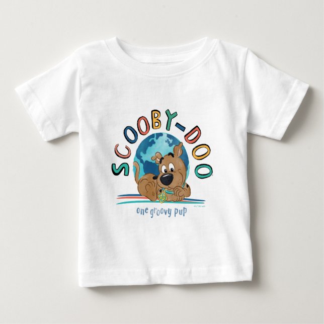Puppy Scooby-Doo "One Groovy Pup" Baby T-Shirt (Front)