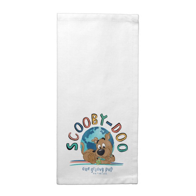 Puppy Scooby-Doo "One Groovy Pup" Cloth Napkin (Half Fold)