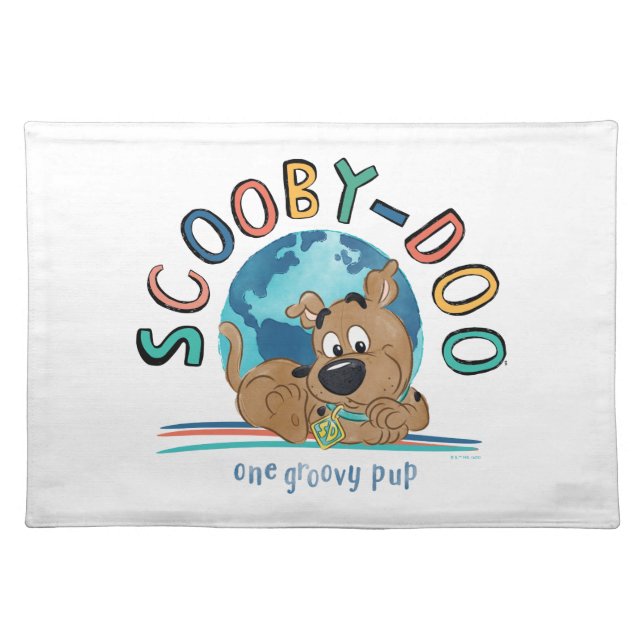 Puppy Scooby-Doo "One Groovy Pup" Cloth Placemat (Front)