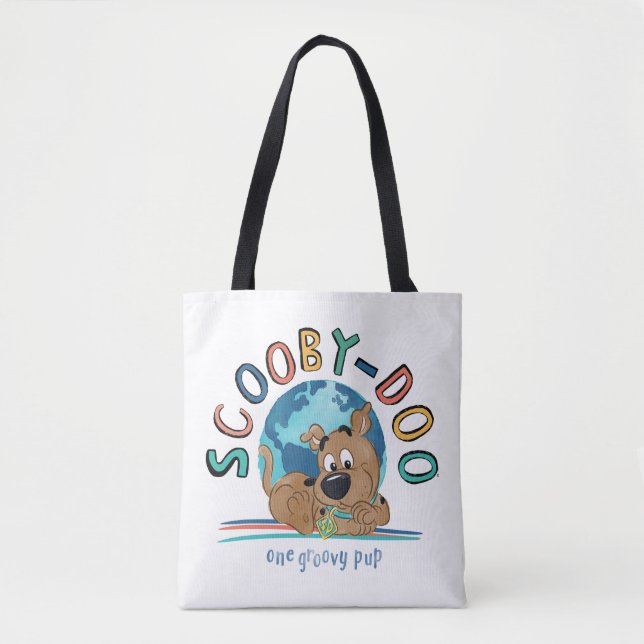 Puppy Scooby-Doo "One Groovy Pup" Tote Bag (Front)