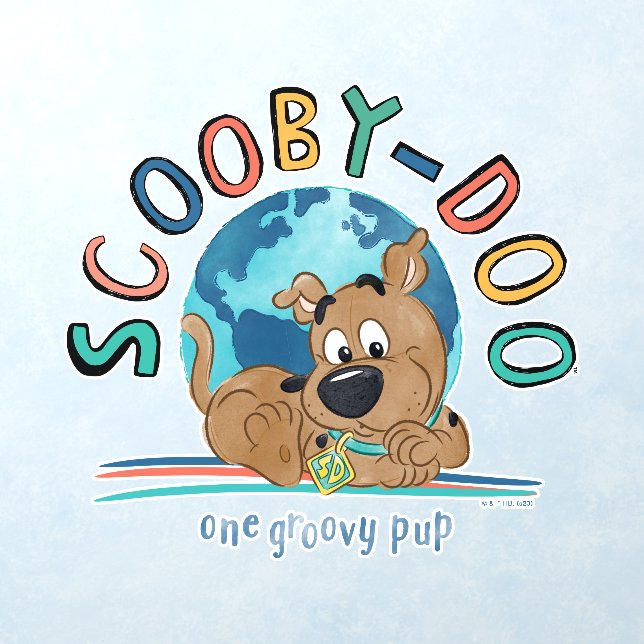 Puppy Scooby-Doo "One Groovy Pup" Wall Decal (Insitu 1)