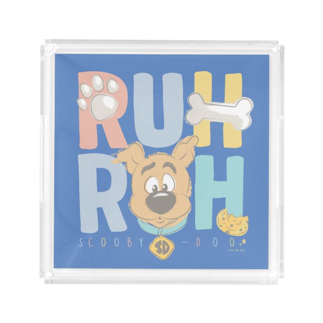 Puppy Scooby-Doo "Ruh Roh" Acrylic Tray (Front)