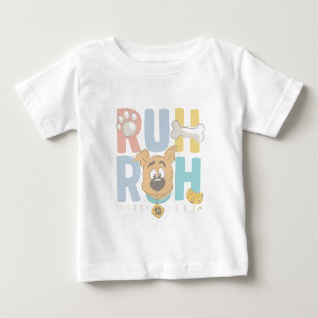 Puppy Scooby-Doo "Ruh Roh" Baby T-Shirt (Front)