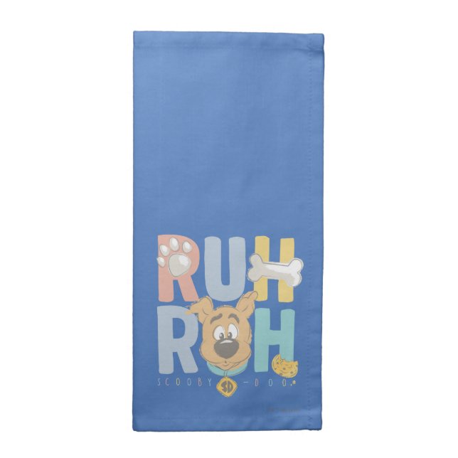 Puppy Scooby-Doo "Ruh Roh" Cloth Napkin (Half Fold)
