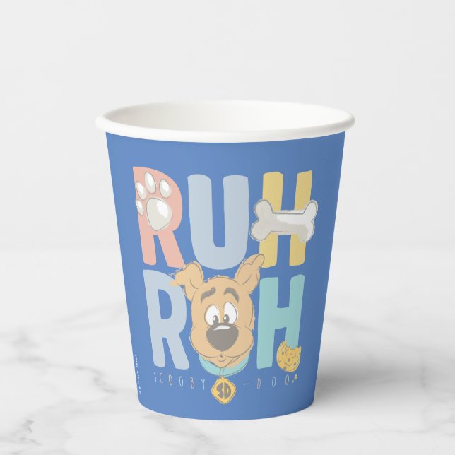 Puppy Scooby-Doo "Ruh Roh" Paper Cups (Front)