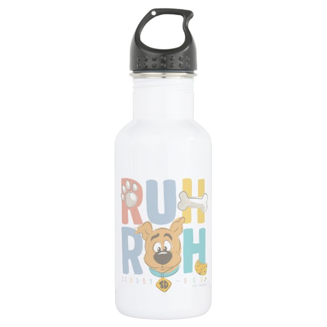 Puppy Scooby-Doo "Ruh Roh" Stainless Steel Water Bottle (Front)