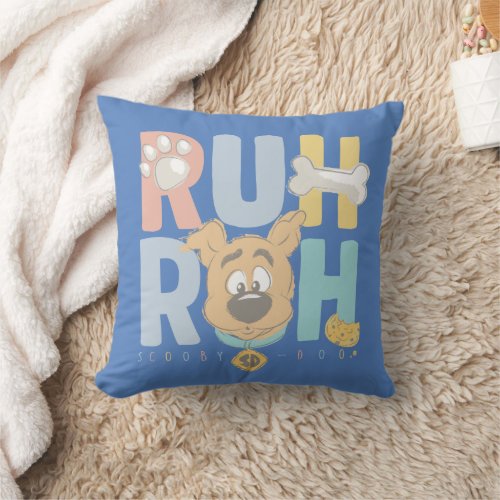 Puppy Scooby_Doo Ruh Roh Throw Pillow