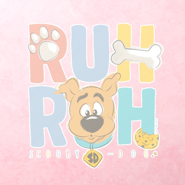 Puppy Scooby-Doo "Ruh Roh" Wall Decal (Insitu 3)