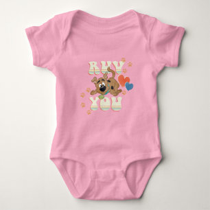Puppy Scooby-Doo "Ruv You" Baby Bodysuit