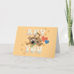 Puppy Scooby-Doo "Ruv You" Card