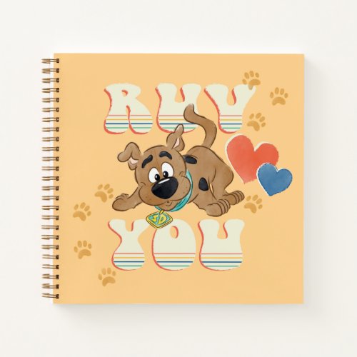 Puppy Scooby_Doo Ruv You Notebook