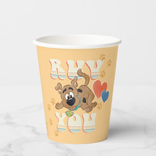 Puppy Scooby_Doo Ruv You Paper Cups
