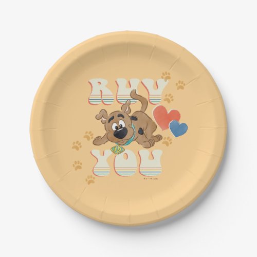 Puppy Scooby_Doo Ruv You Paper Plates