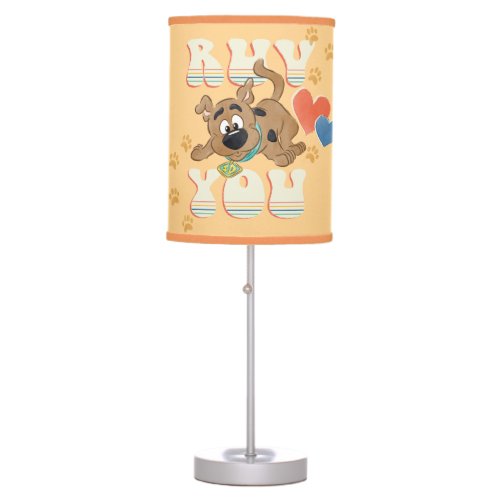 Puppy Scooby_Doo Ruv You Table Lamp