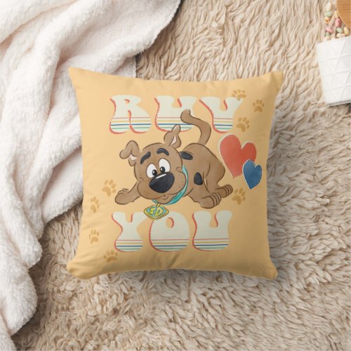 Puppy Scooby_Doo Ruv You Throw Pillow