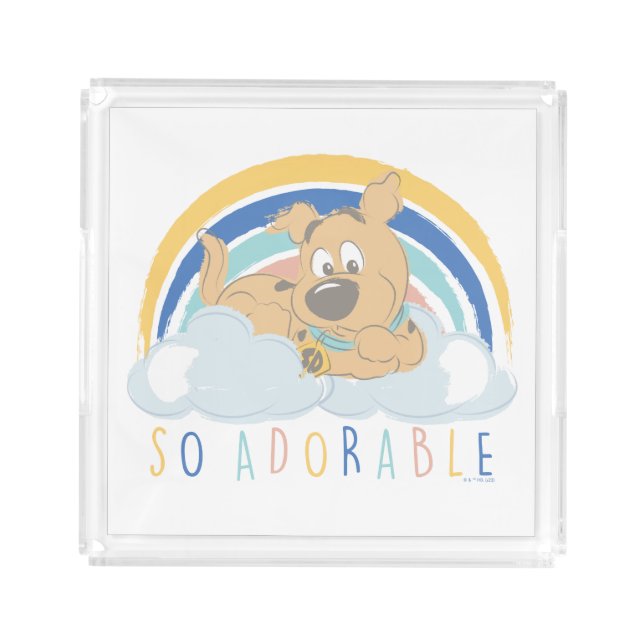 Puppy Scooby-Doo "So Adorable" Acrylic Tray (Front)