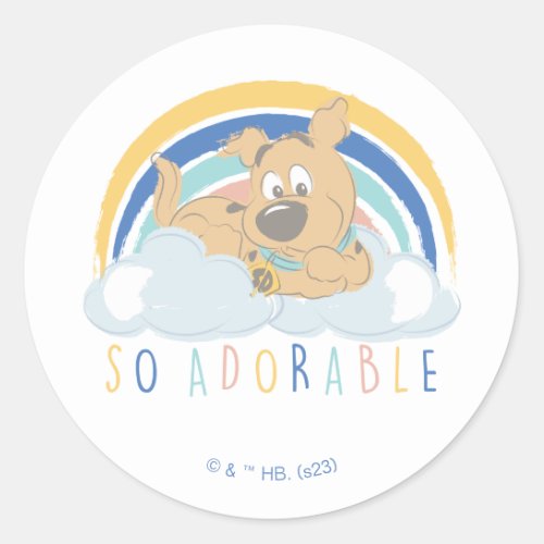Puppy Scooby_Doo So Adorable Classic Round Sticker