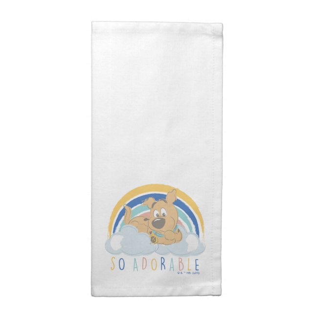 Puppy Scooby-Doo "So Adorable" Cloth Napkin (Half Fold)