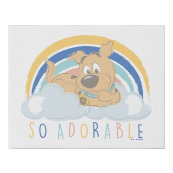 Puppy Scooby-doo "so Adorable" Faux Canvas Print by scoobydoo at Zazzle