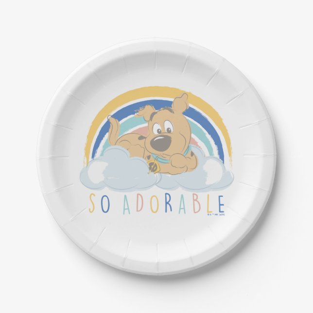 Puppy Scooby-Doo "So Adorable" Paper Plates (Front)